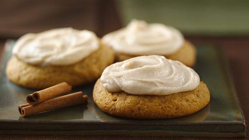 Pumpkin Cookies with Browned Butter Frosting