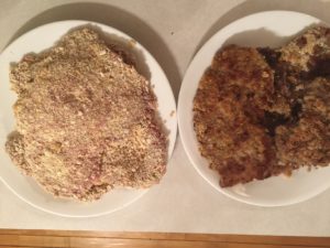 battered and cooked cube steaks