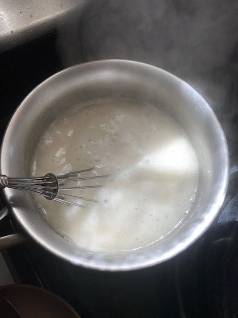 bringing fruit pectin to a boil