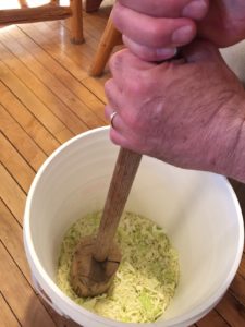 pounding saurkraut