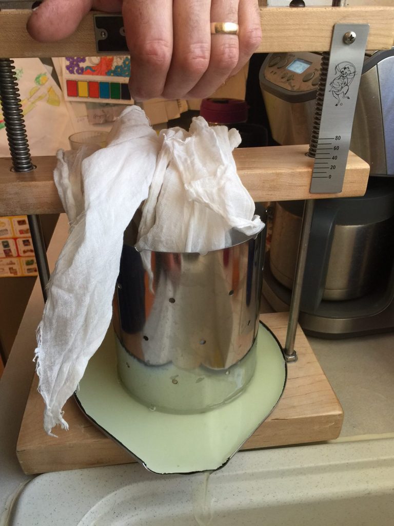 pressing cheese to 20lbs