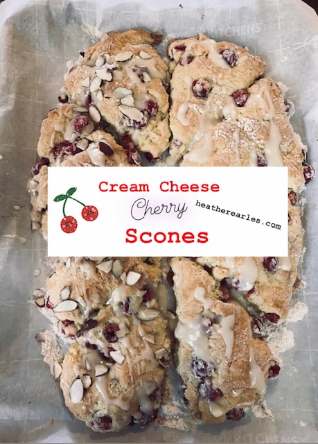 Cream Cheese Cherry Scones
#heatherearles #herbnwisdom #naturalliving #sconerecipe #nankingcherries #homesteading #farmgirlcooking #cherries