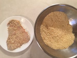 cubed steak out of cracker meal