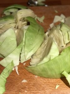 cut cabbage