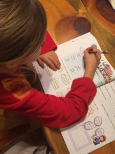 work book used in homeschool