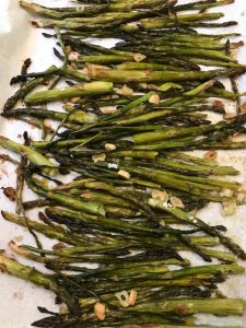 finished baked asparagus