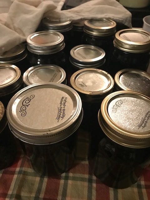 finished grape jelly