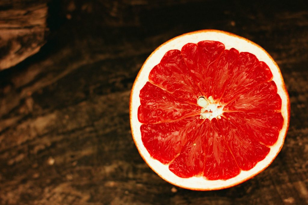 Grapefruit half
