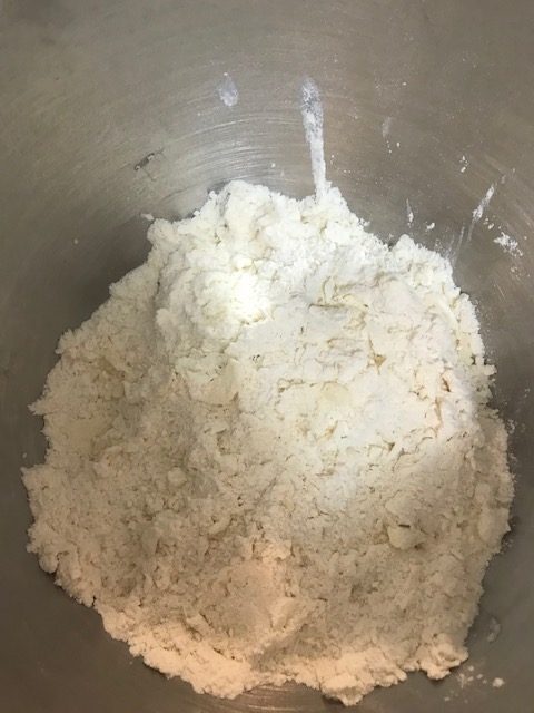 gravel-sized mixture for cherry scones