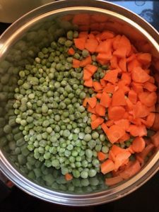 making peas and carrots