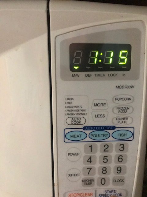 setting your timer to heat the cheese