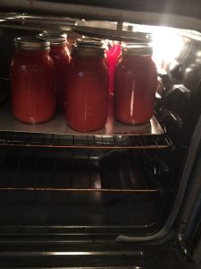 keeping jars warm in oven