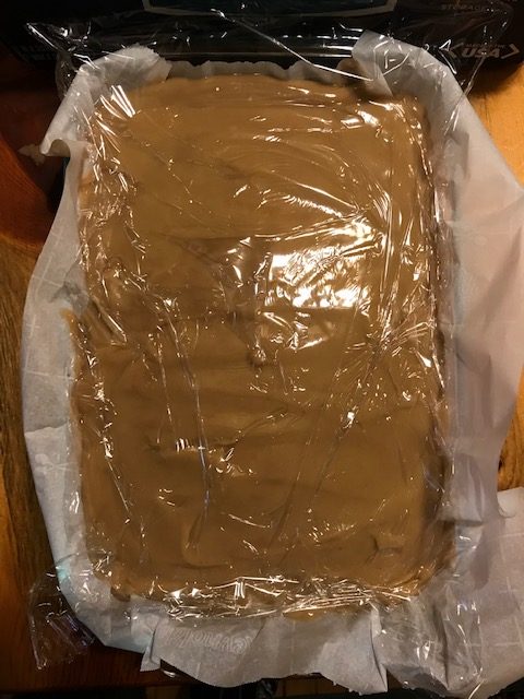 letting soap mixture cool before cutting it into bars