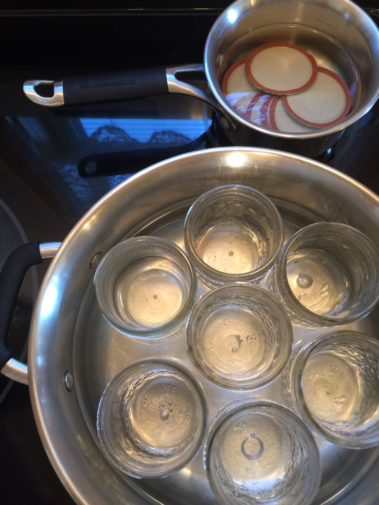 lids and jars heating