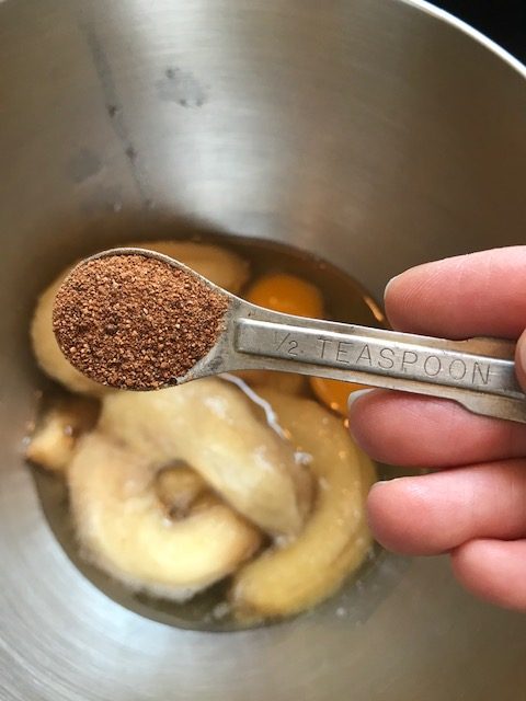 adding nutmeg