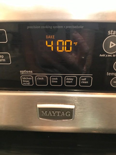 preheat oven for cherry scones to 400°F