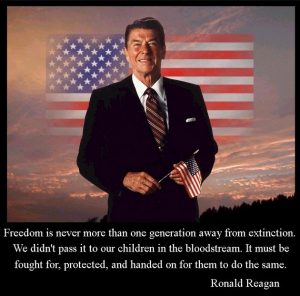 Ronald Reagan quote about freedom