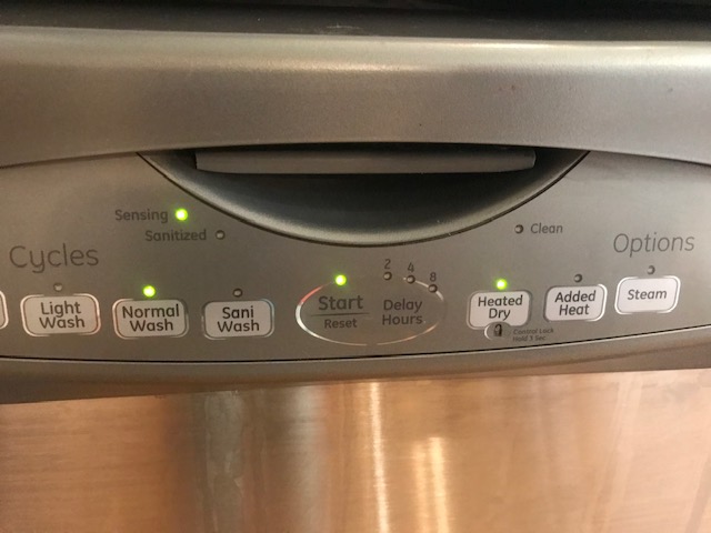 setting the dishwasher cycle