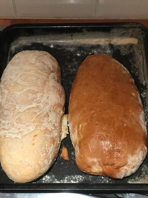 two loaves of Sicilian Bread
