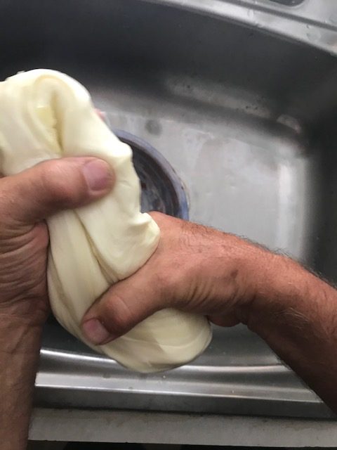 stretching the cheese