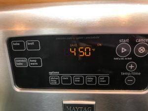oven temperature