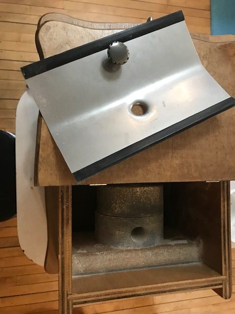 top view of a grain grinder