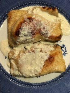 veronicas with cream gravy