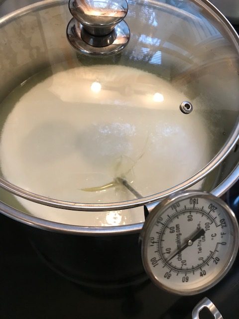whey separating from cheese